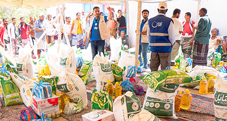 Colis alimentaire Yémen